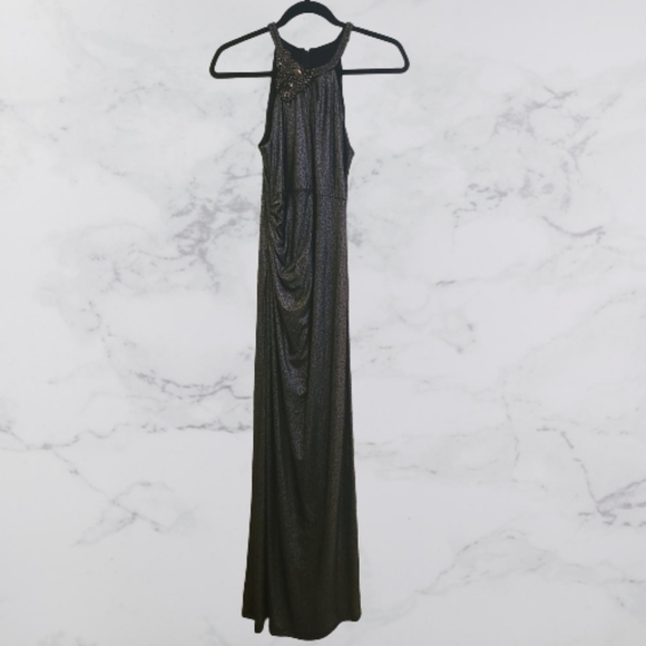 David Meister Beaded Formal Maxi Dress - Picture 1 of 6